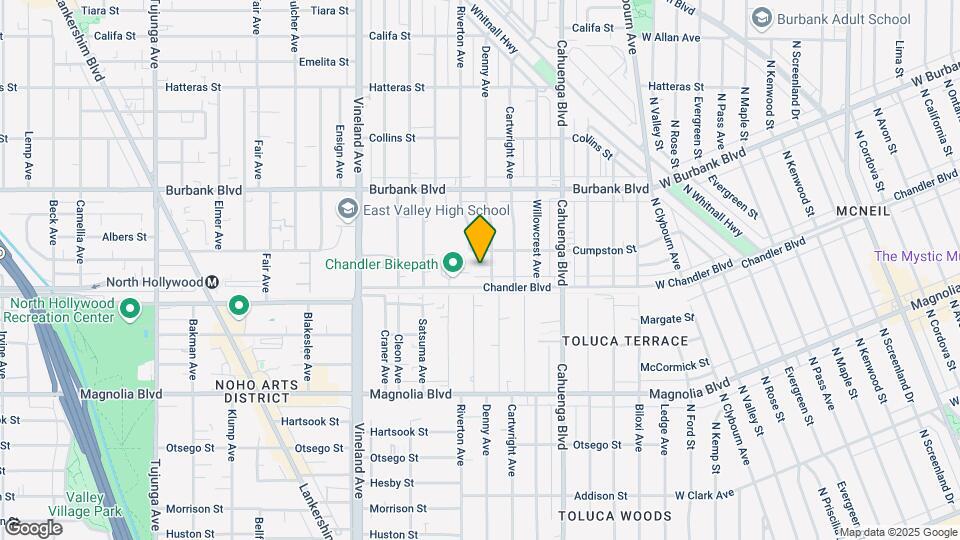 5425 Denny Ave, Unit 3 Map and Location Details