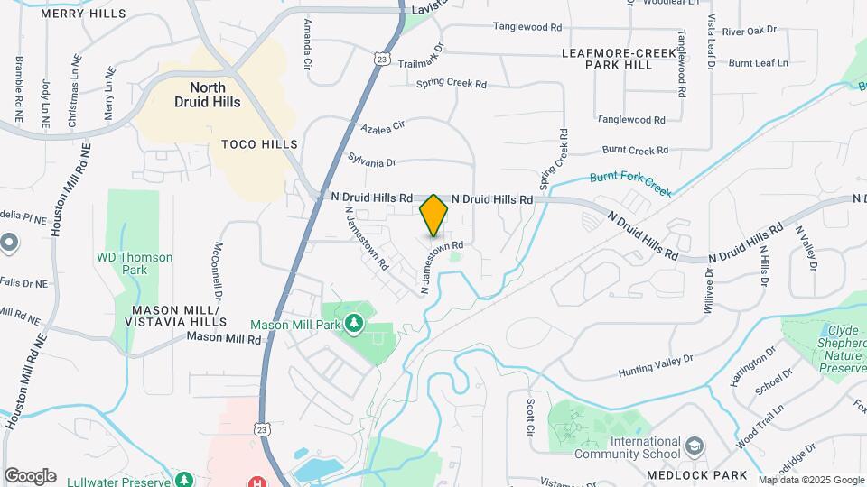 ReNew Druid Hills Mapa y Detalles de la Ubicación