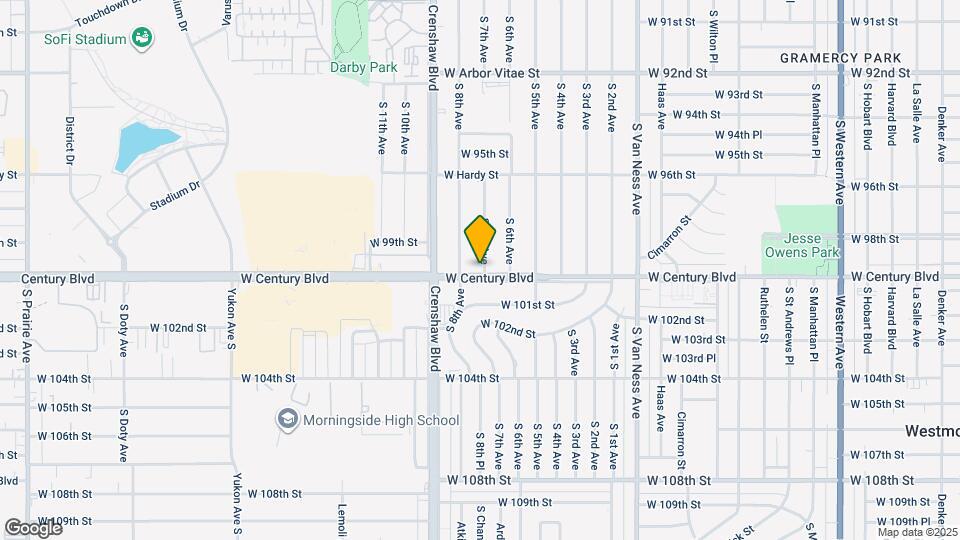 9829 S 7th Ave Map and Location Details