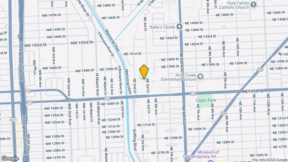 13732 NE 3rd Ct Map and Location Details