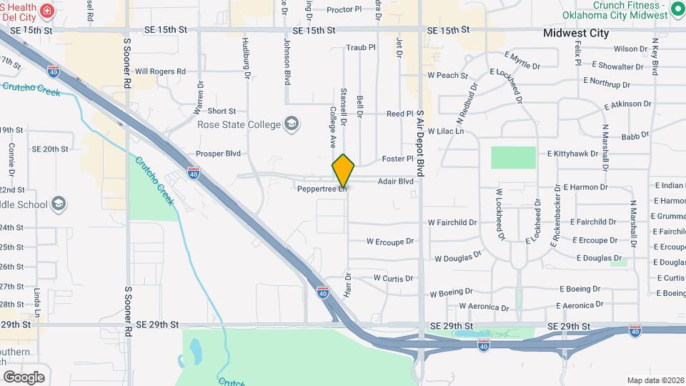 502 Peppertree Ln Map and Location Details