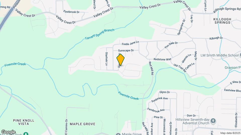 1103 Suncrest Ln Map and Location Details