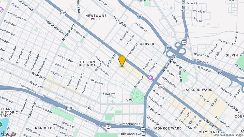 929 W Grace St, Unit 929 west Grace Street second floor #2 Map and Location Details