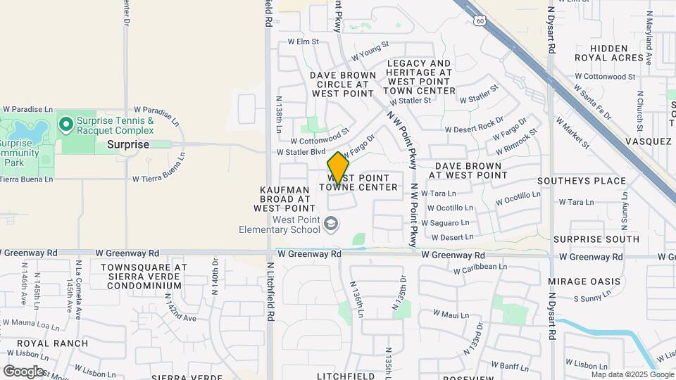 13702 W Tara Ln Map and Location Details