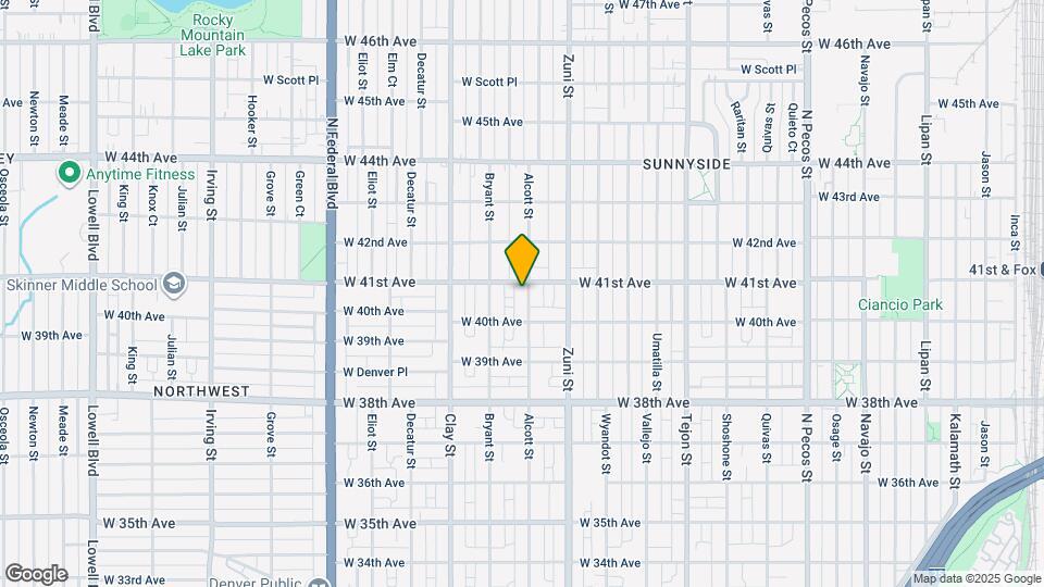 4051 Alcott St Map and Location Details