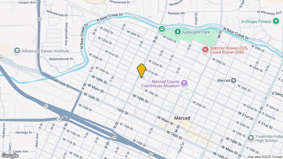 1036 W 20th St Map and Location Details