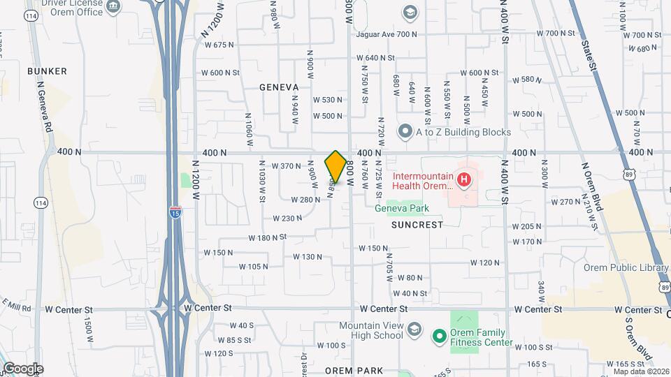 310 N 850 W Map and Location Details