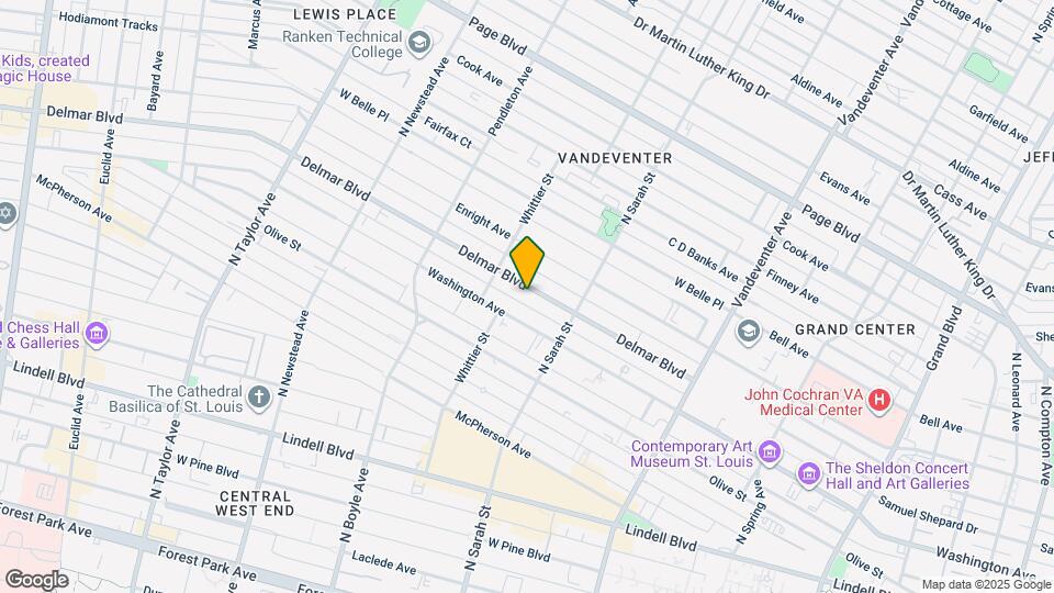 4152 Delmar Blvd Mapa y Detalles de la Ubicación