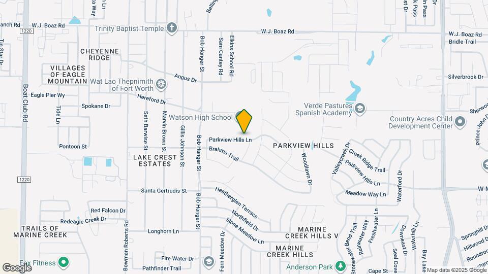 5712 Parkview Hills Ln Map and Location Details