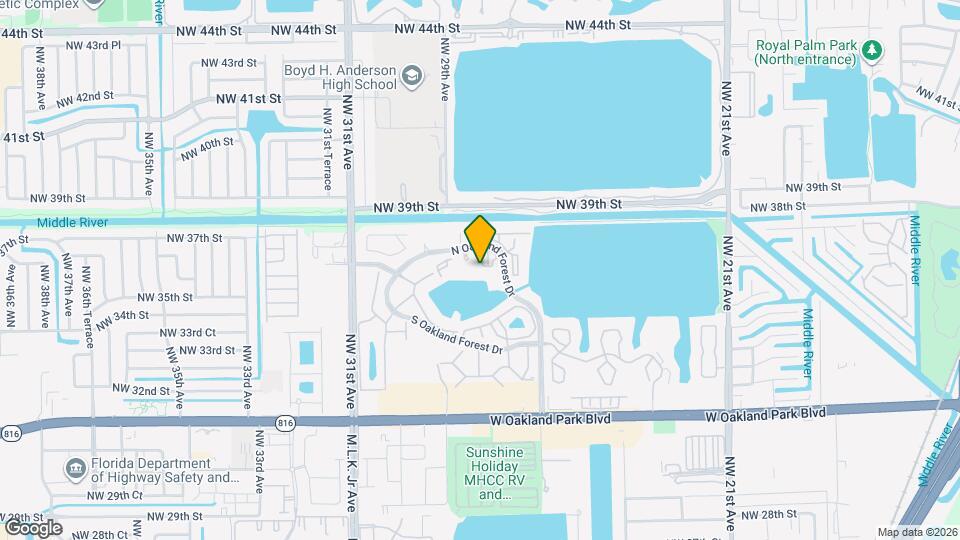 2820 N Oakland Forest Dr Map and Location Details
