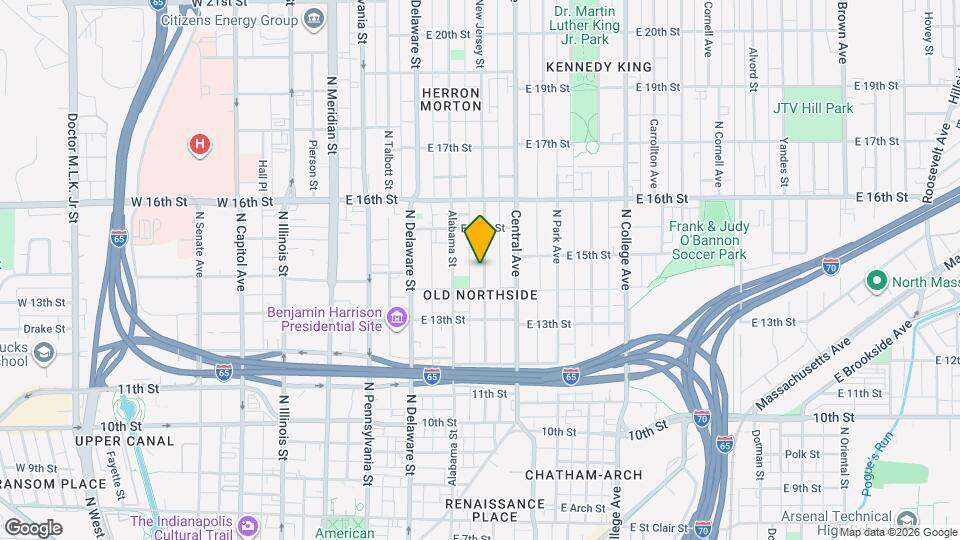 1430 N New Jersey St Map and Location Details