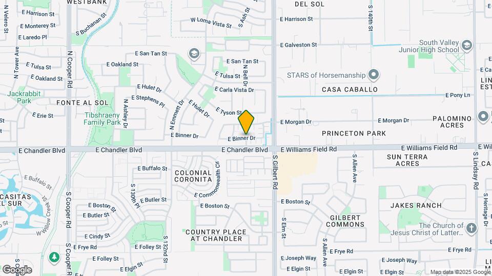 2868 E Binner Dr Map and Location Details