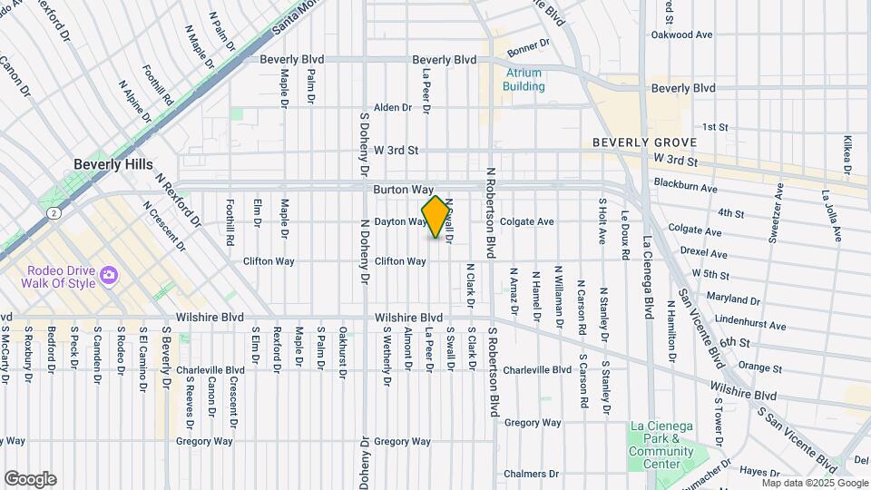 226 N La Peer Dr Map and Location Details