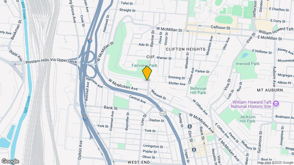 2123 Ravine St Map and Location Details
