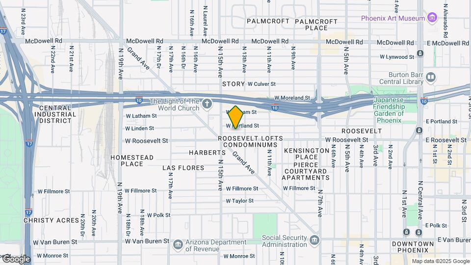 1322 W Roosevelt St Map and Location Details