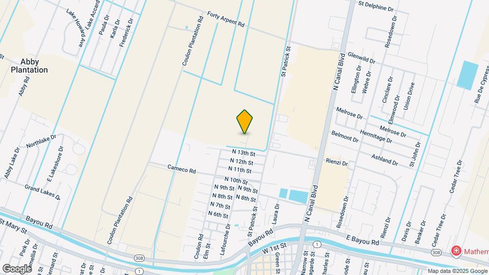 1300 Lafourche Dr Map and Location Details