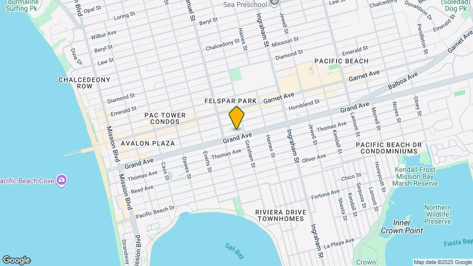 1370 1/2 Grand Ave Map and Location Details