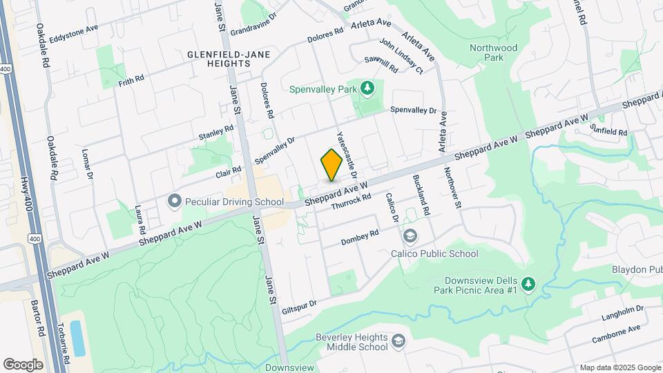 1896 Sheppard Ave W Map and Location Details