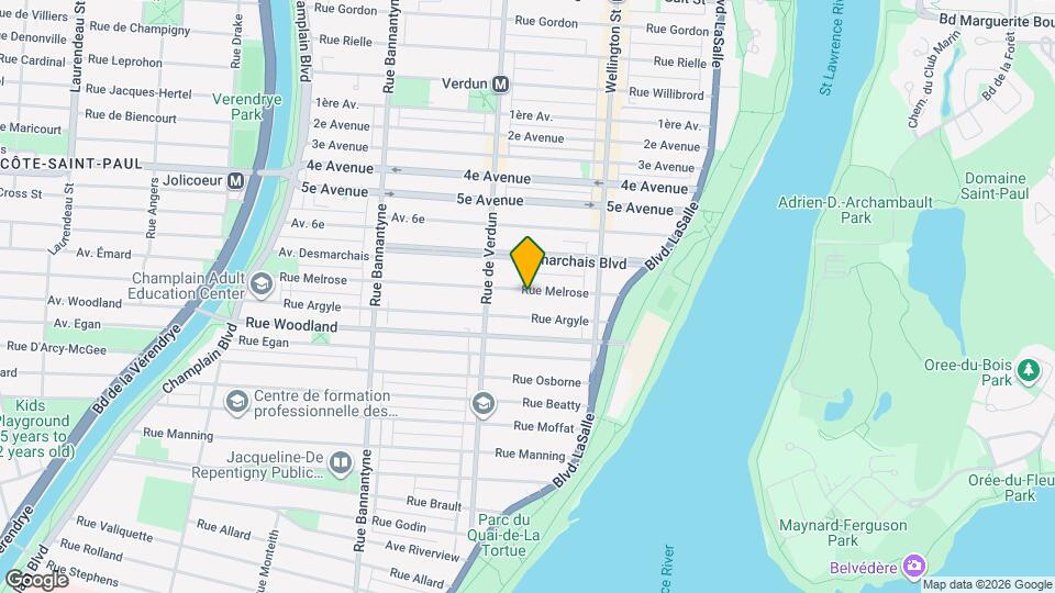 410 Melrose Rue Map and Location Details