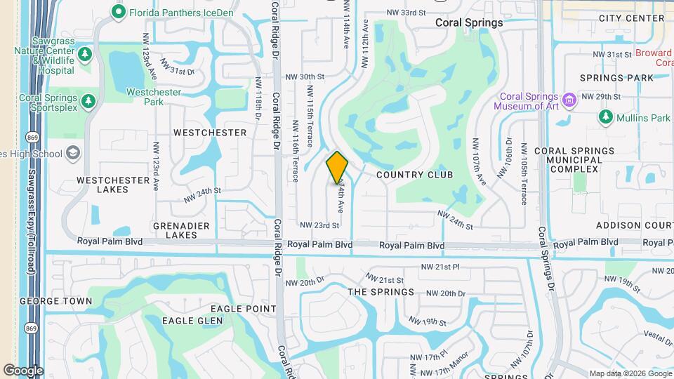 2500 NW 114th Ave Map and Location Details