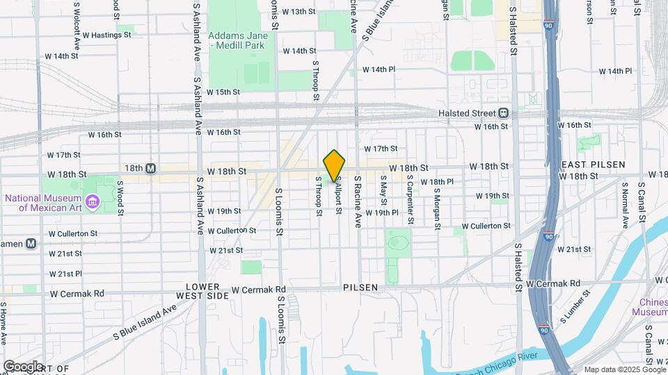 1828 S Allport St Map and Location Details