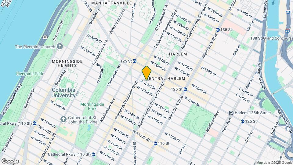 241 W 123rd St Mapa y Detalles de la Ubicación