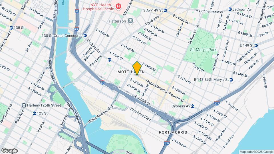 424 E 138th St Mapa y Detalles de la Ubicación
