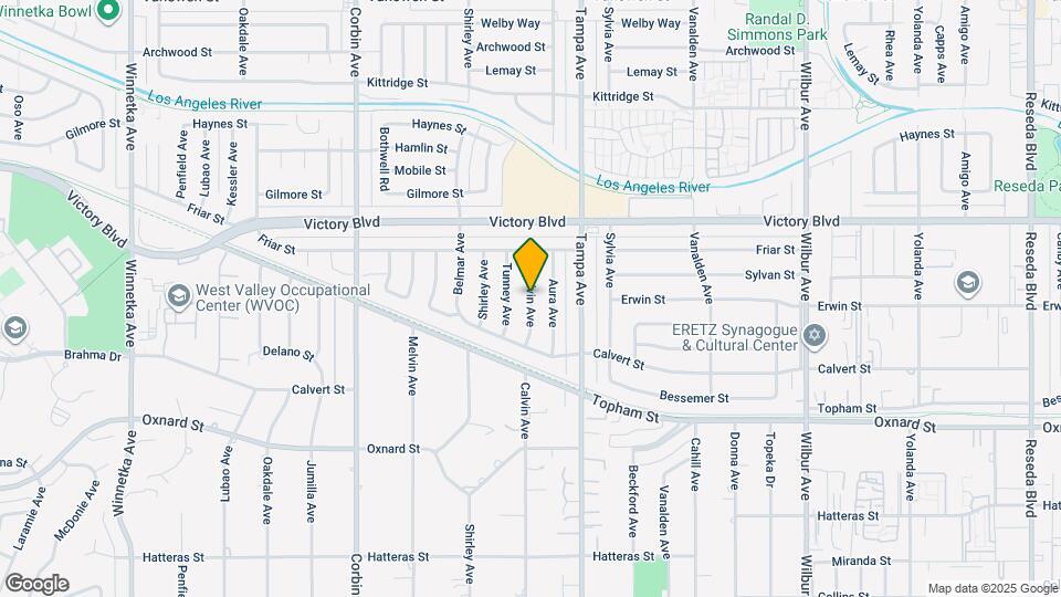 6307 Calvin Ave Map and Location Details