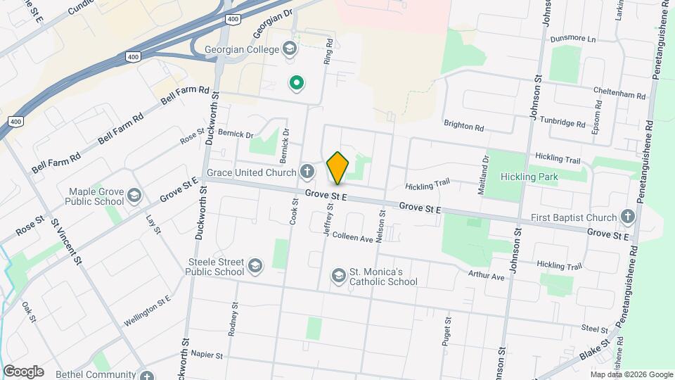 25 A College Crescent Map and Location Details