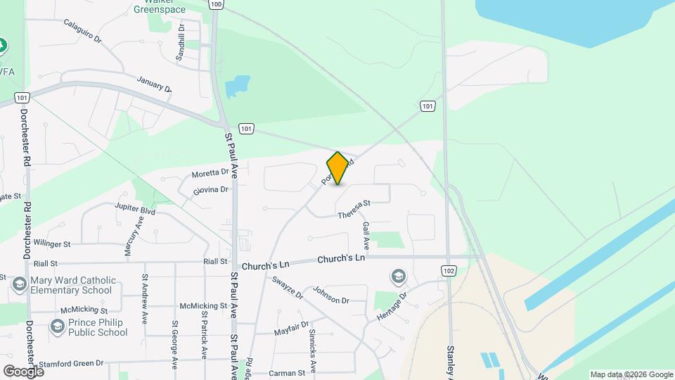 5905 Hillcrest Crescent Map and Location Details