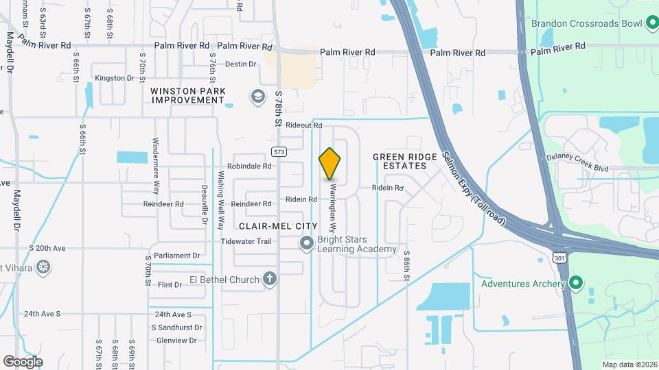 1335 Warrington Wy Map and Location Details