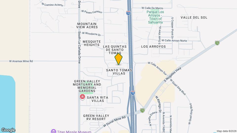 1084 W Calle Del Libro Dorado Mapa y Detalles de la Ubicación