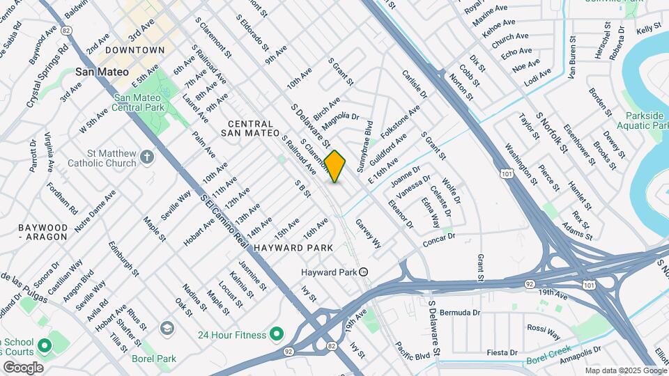 1508 South Claremont Map and Location Details