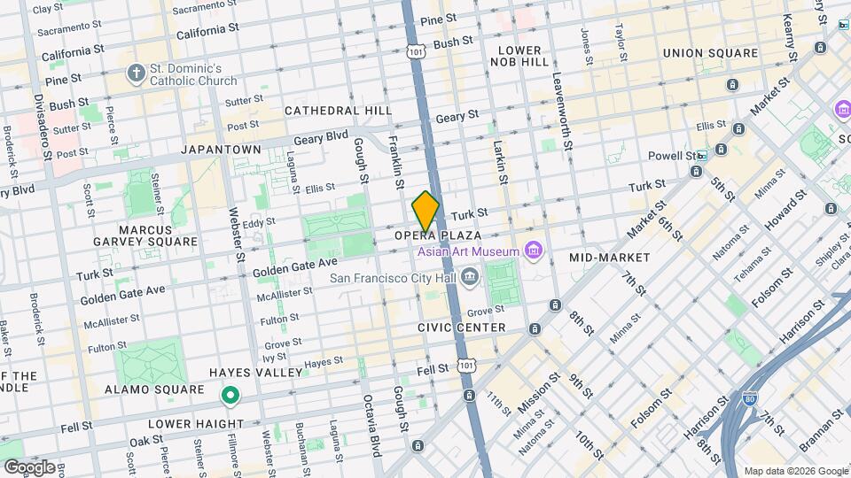 601 Van Ness Ave Mapa y Detalles de la Ubicación