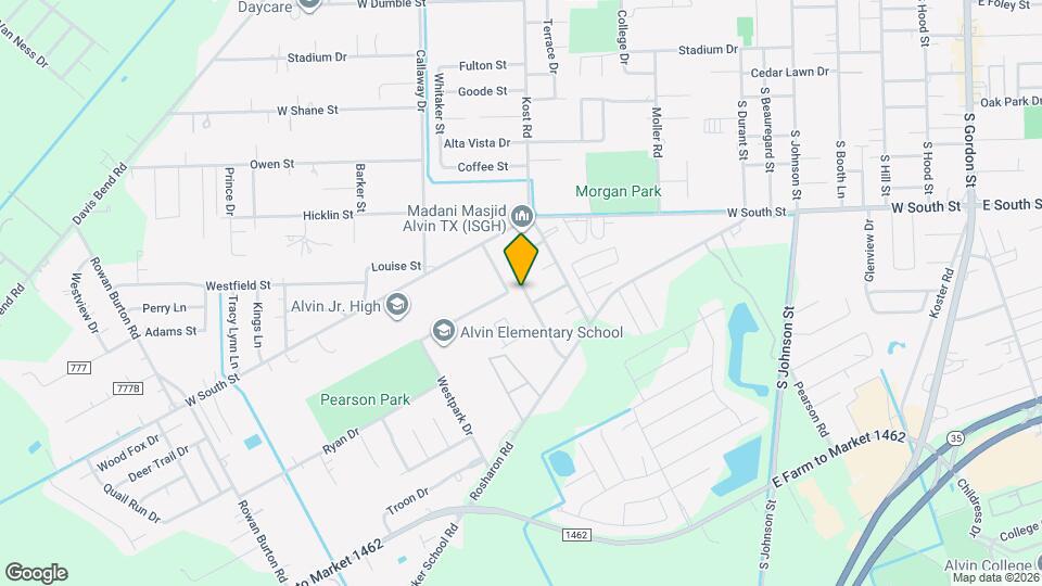 1812 Parkcrest St Map and Location Details