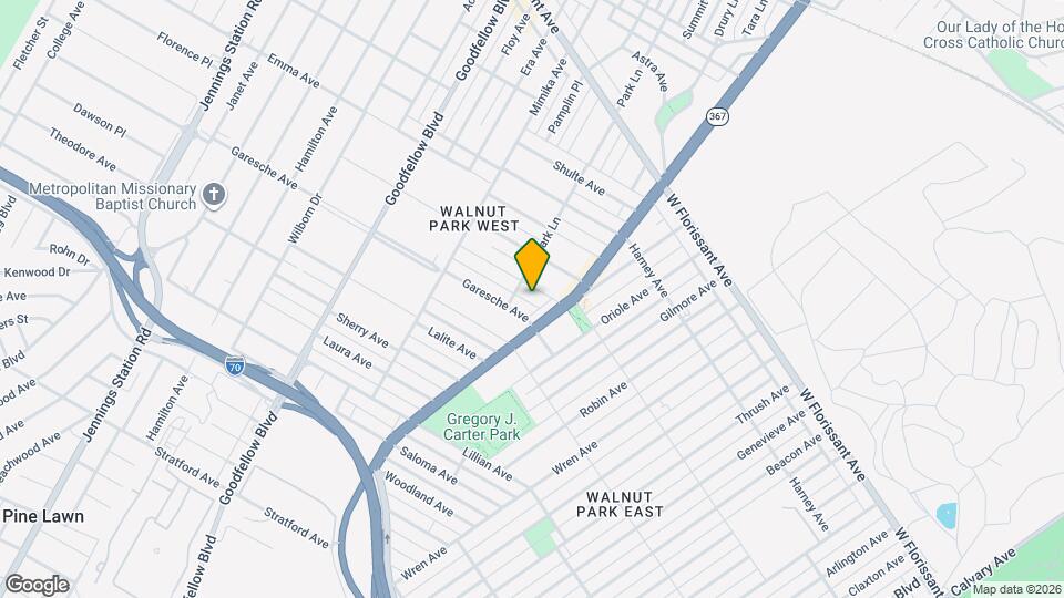 5930 Thekla Ave Map and Location Details