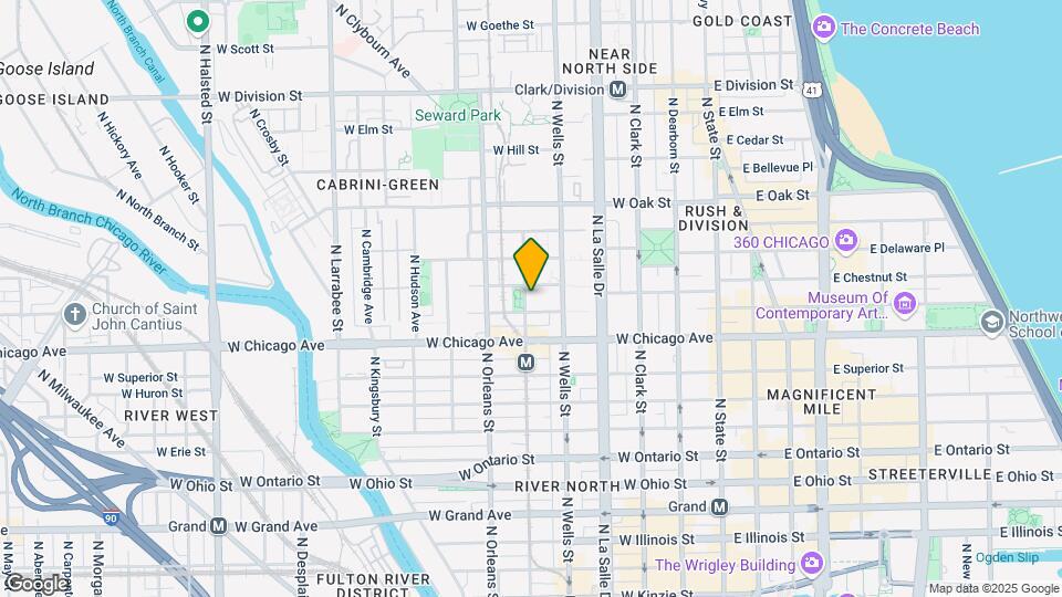 849 N Franklin St, Unit 2201 Map and Location Details
