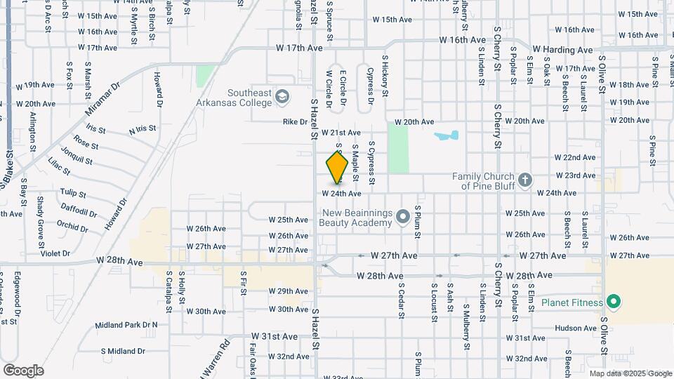 2101 W 24th Ave Map and Location Details