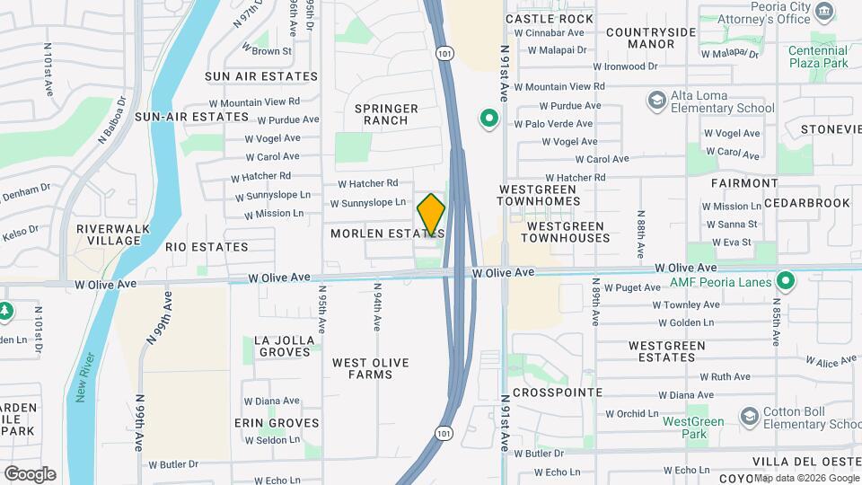 9260 W Caron Cir Map and Location Details