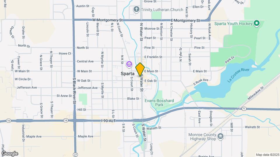 122 S Water St Map and Location Details