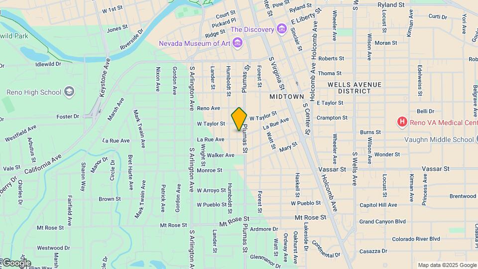 995 Plumas St Map and Location Details