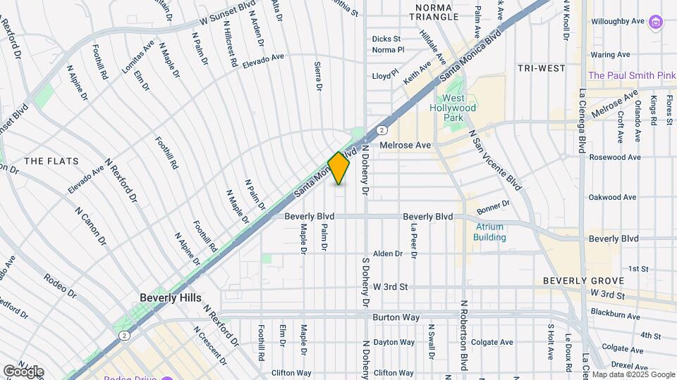 441 N Oakhurst Dr Mapa y Detalles de la Ubicación