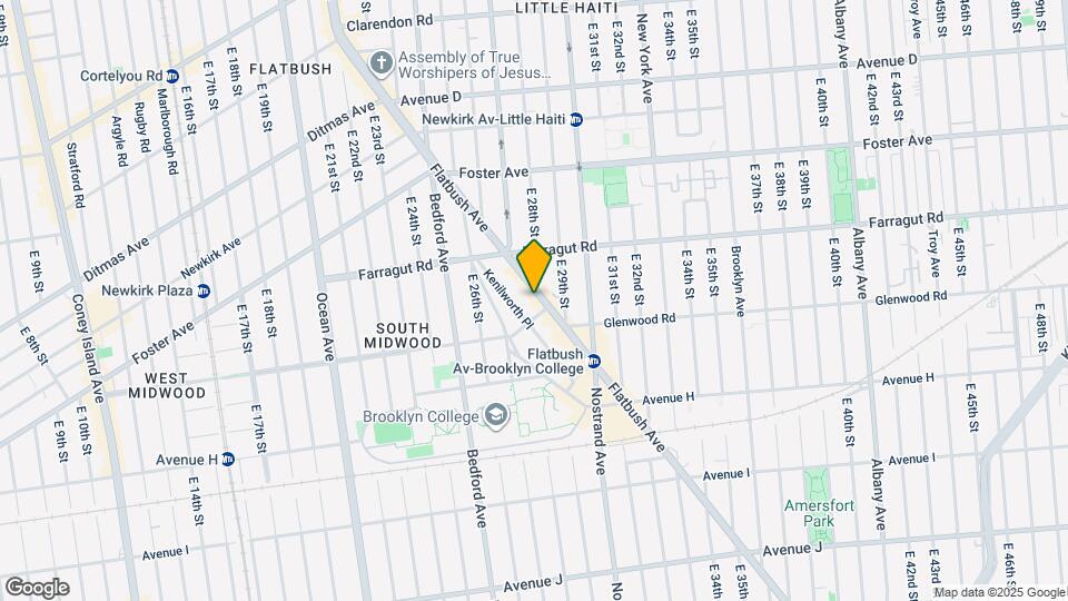 1476 Flatbush Ave Map and Location Details