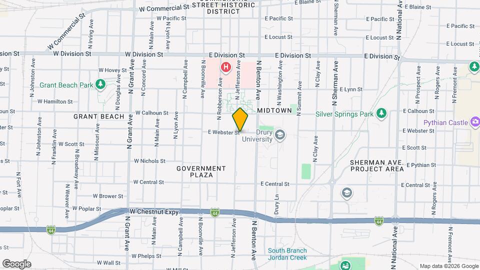 1128 N Jefferson Ave Map and Location Details