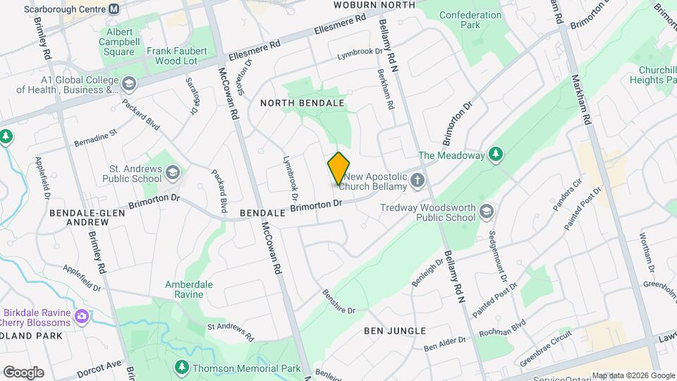 3 Baybrook Crescent Map and Location Details