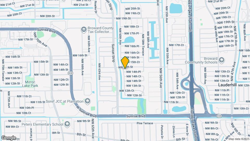 5991 NW 14th Pl Map and Location Details