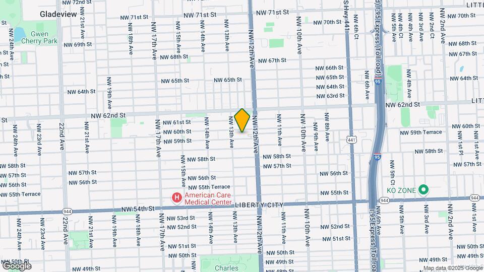 1251 NW 59th St-Unit -2 Map and Location Details