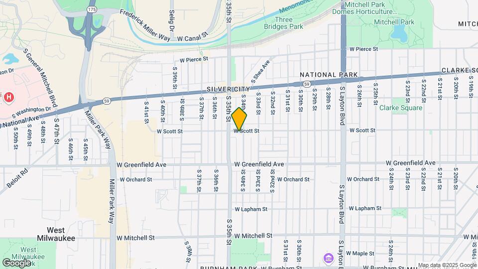 3411 W Scott St Map and Location Details