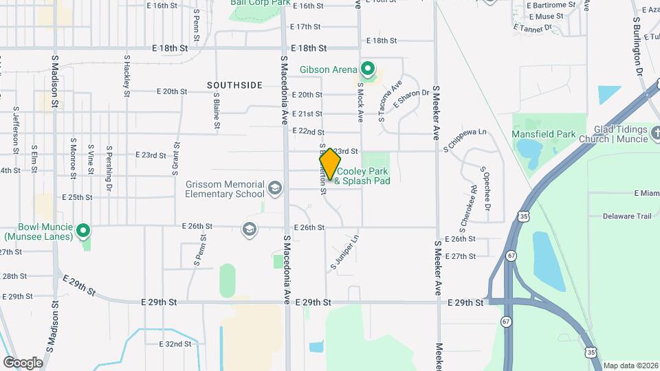 1906 E 25th St Map and Location Details