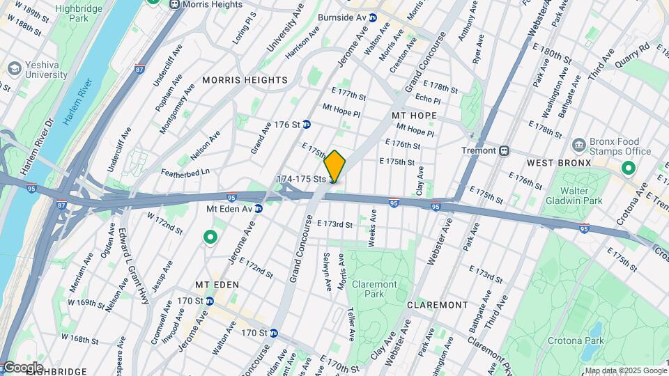 1750 Grand Concourse Map and Location Details